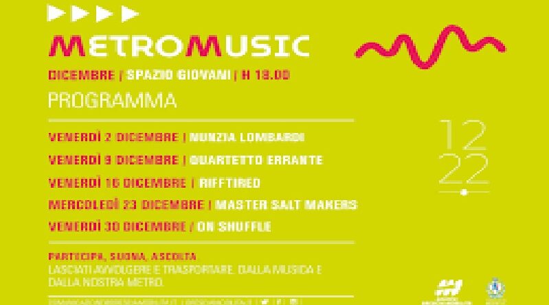 Biglietto unico ed edizione natalizia di Metromusic