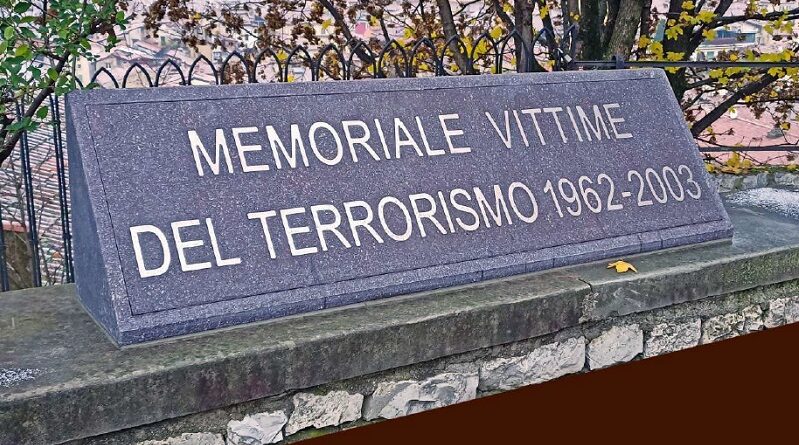 "Memoriale vittime del terrorismo", domenica 15 l'inaugurazione
