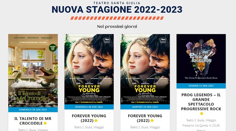 Teatro Santa Giulia, gli appuntamenti di gennaio