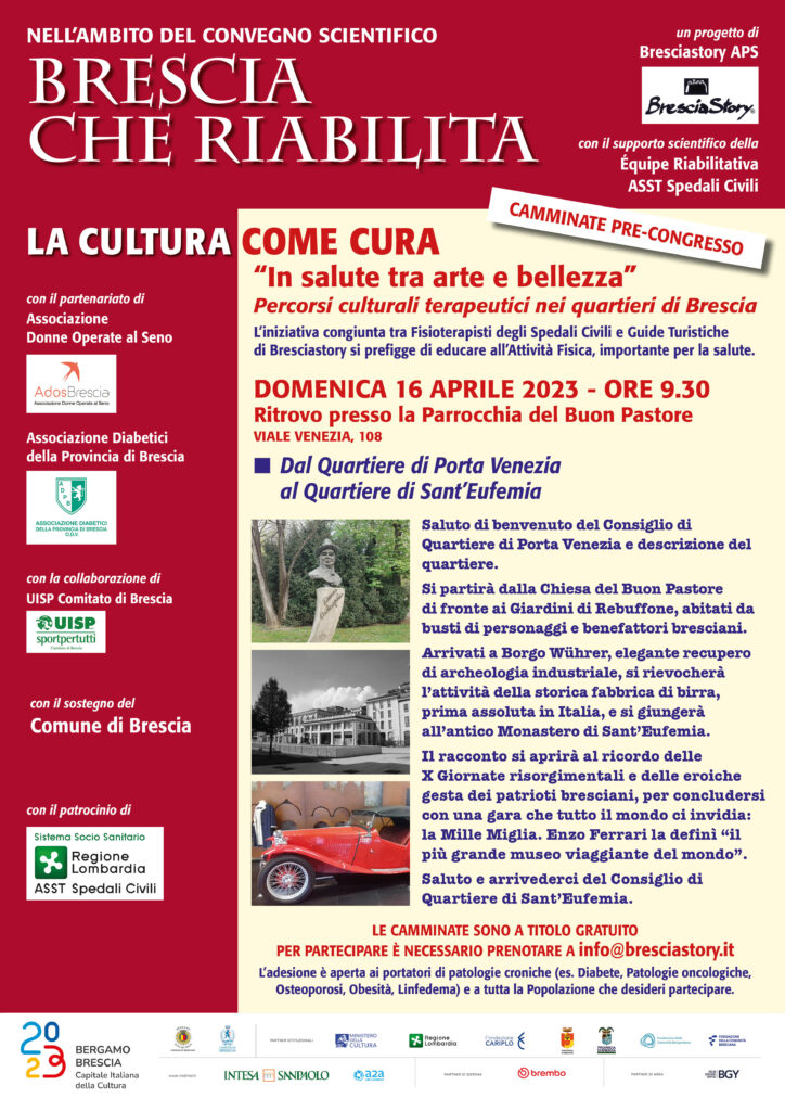 Domenica 16 Aprile alle ore 9,30 tutti pronti per il terzo appuntamento che spazierà dal Quartiere di Porta Venezia al Quartiere di Sant’Eufemia (con ritrovo in Viale Venezia 108).