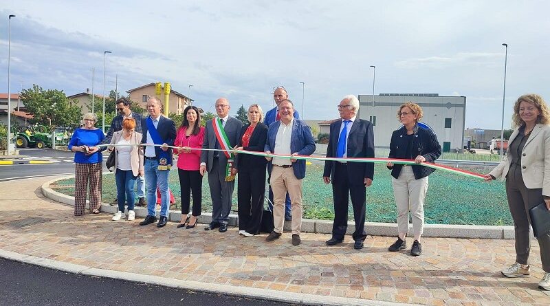 Nuvolera, inaugurata rotatoria cofinanziata dal piano Lombardia