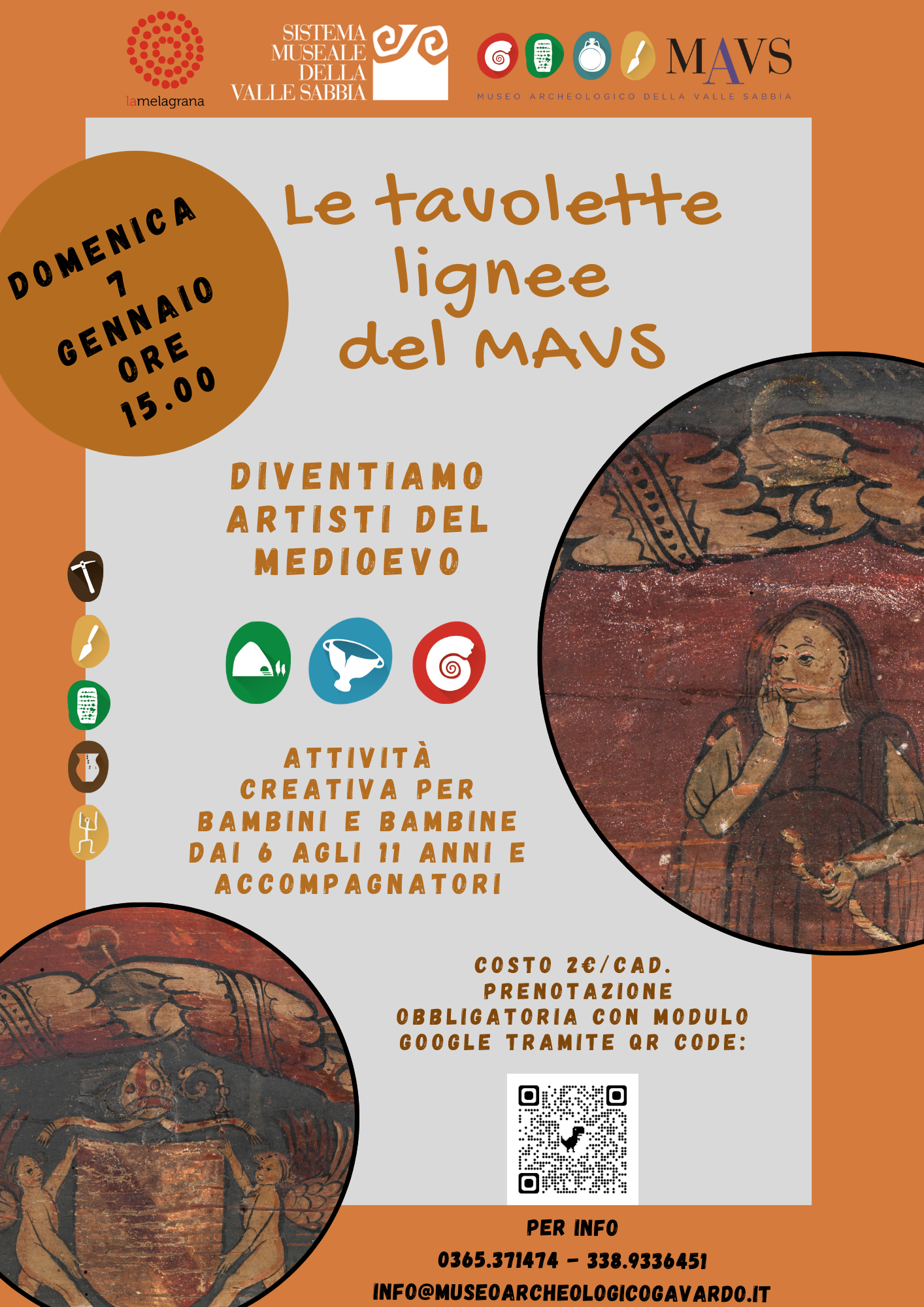 Gavardo, al Mavs un'attività creativa alla scoperta delle tavolette lignee dipinte