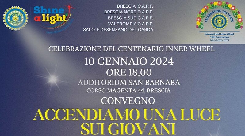 Accendiamo una luce sui giovani, l'International Inner Wheel compie 100 anni