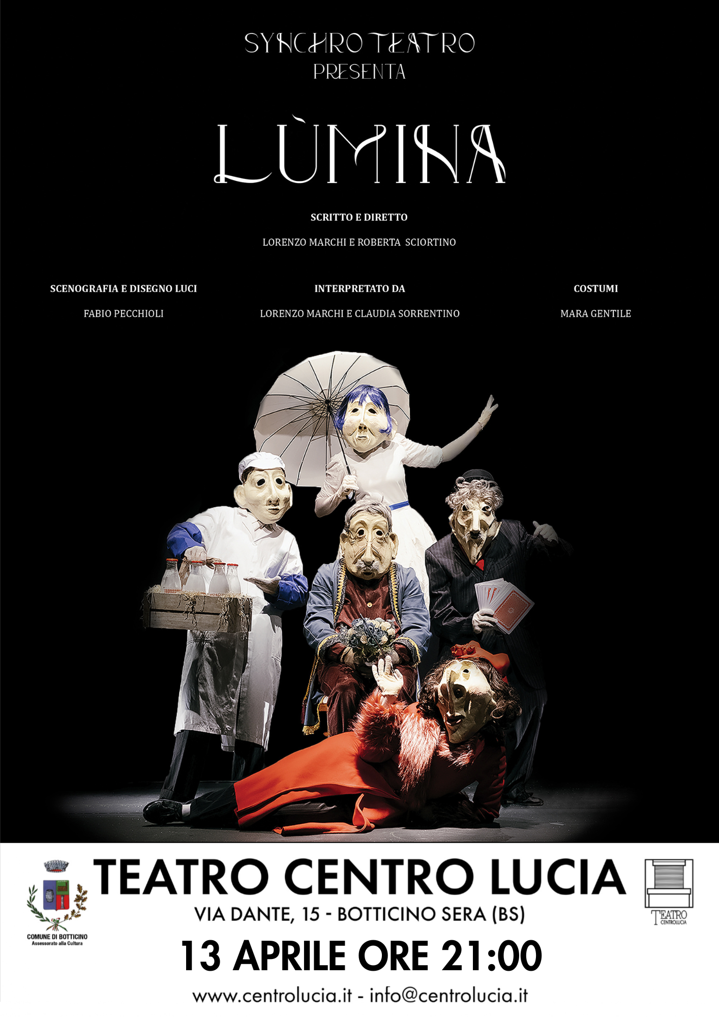 Teatro Centro Lucia: la magia delle maschere mute